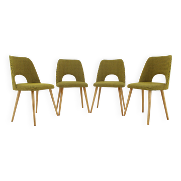 1960s Oswald Haerdtl ,Set of 4 Dining Chairs by TON, Czechoslovakia