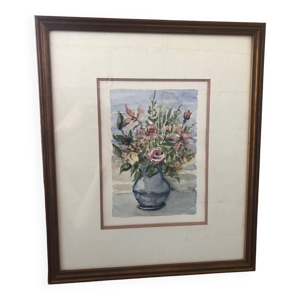 Peinture aquarelle originale - fleurs