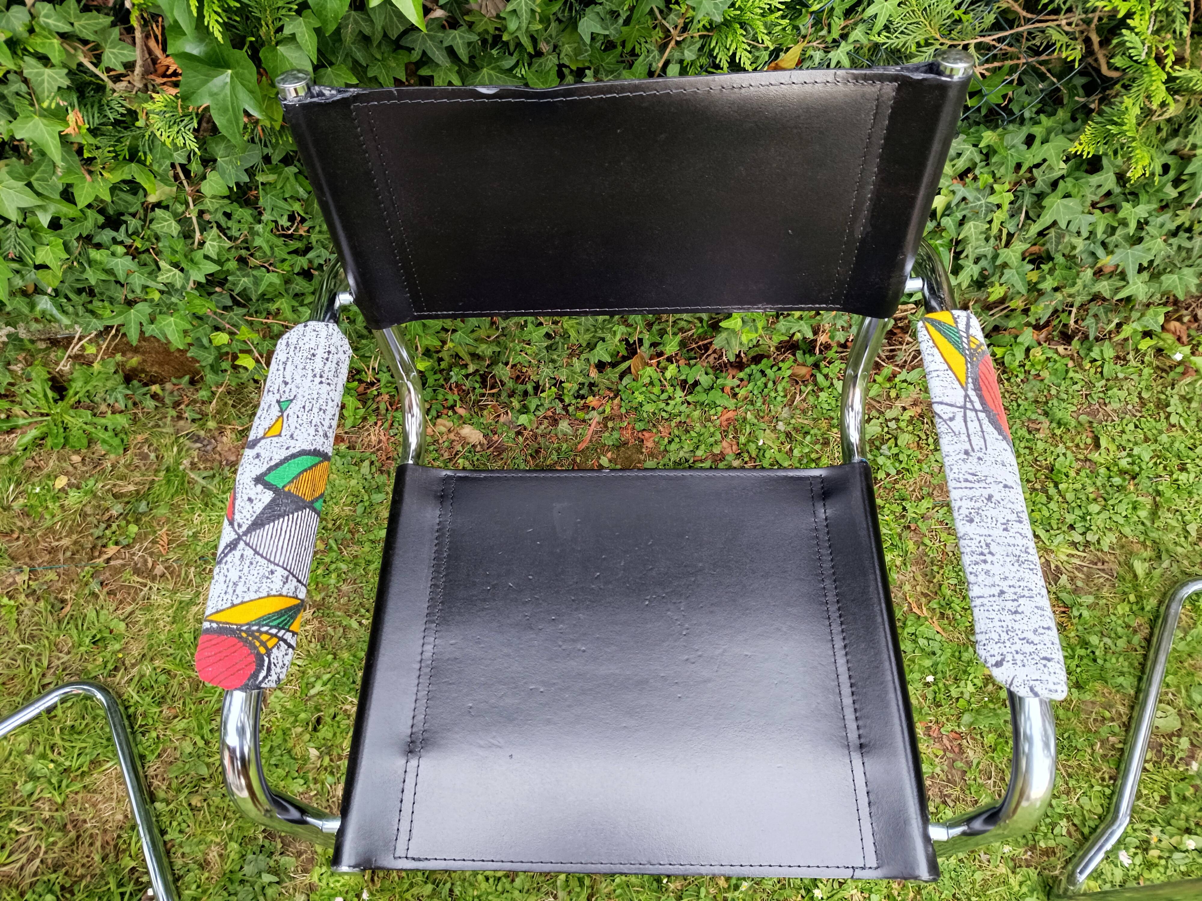 Lot de 3 fauteuils cantilever années 70