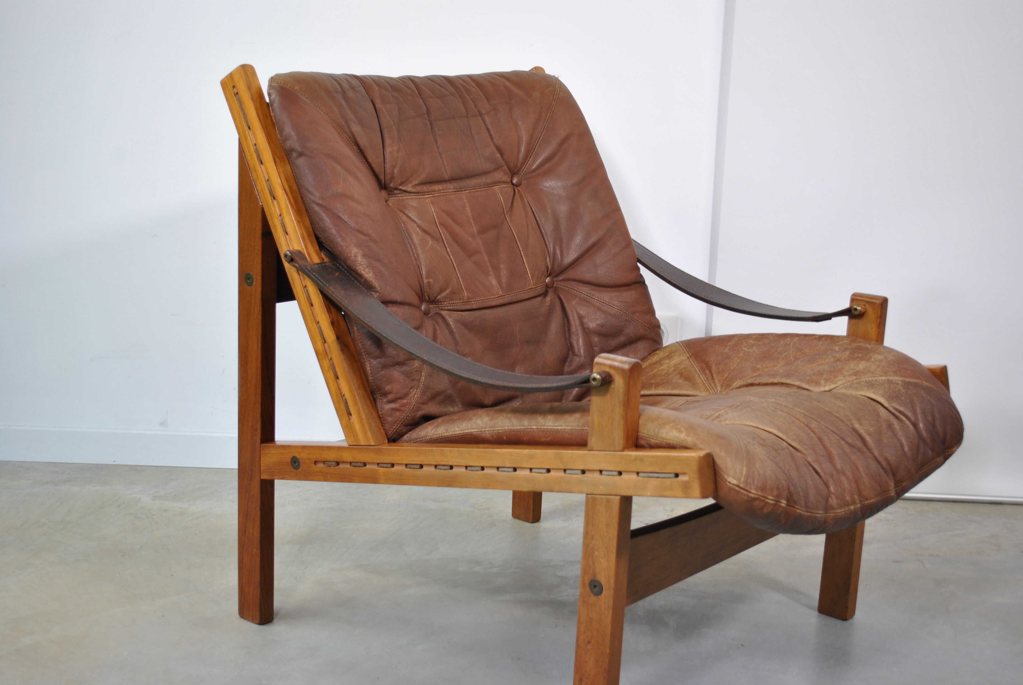 Safari armchair by Torbjörn Afdal for Bruksbo Norwegen 1960.