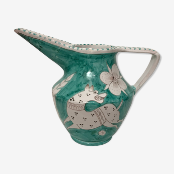 Ceramic pitcher La Vietrese Italy 1960