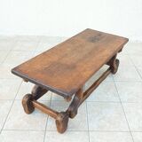 Solid oak coffee table 1950