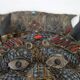 Vintage ritual mask in repoussé brass from Nepal/Tibet.