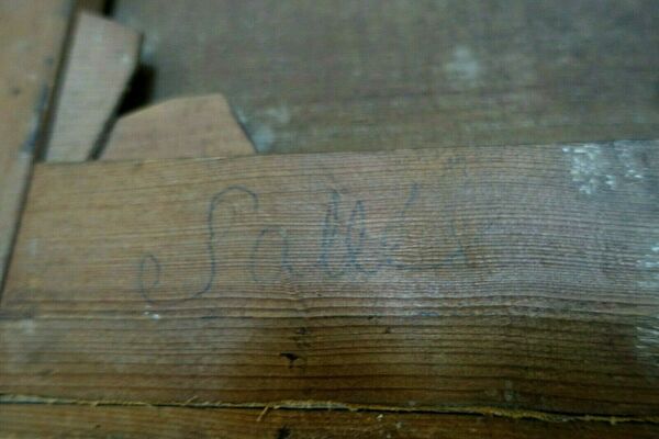 Huile sur toile xix portrait de femme p.sallé