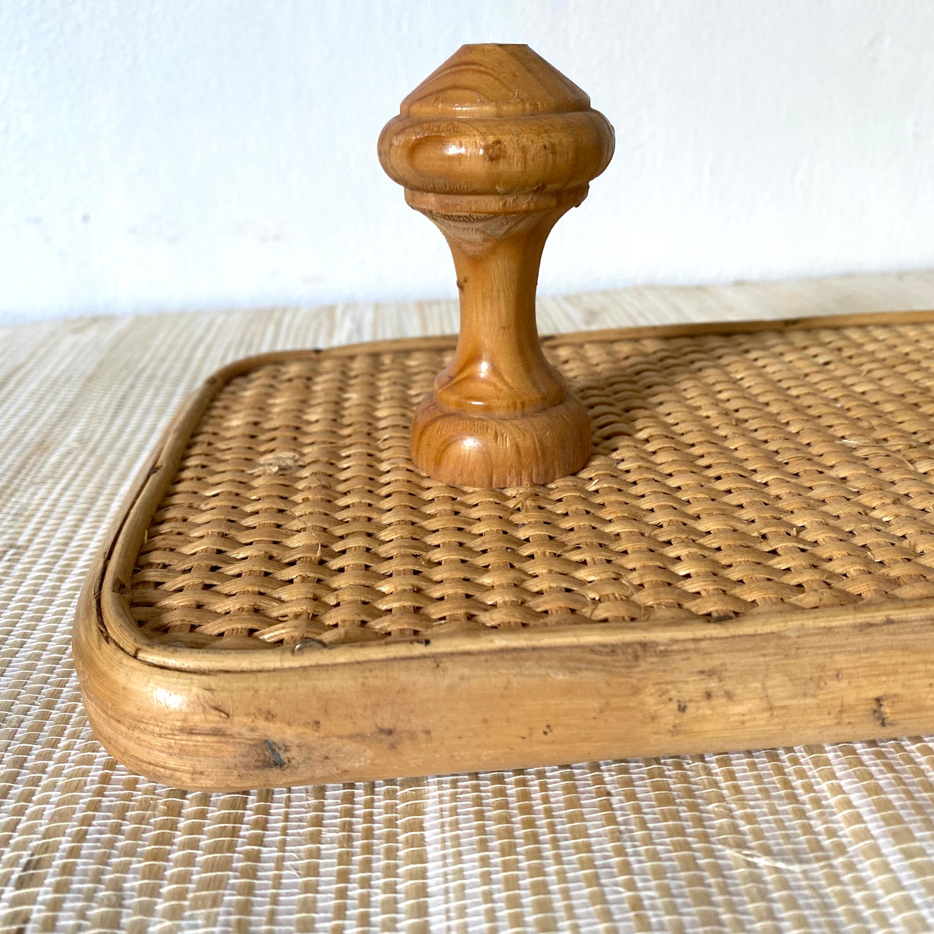 Rattan coat rack and canning