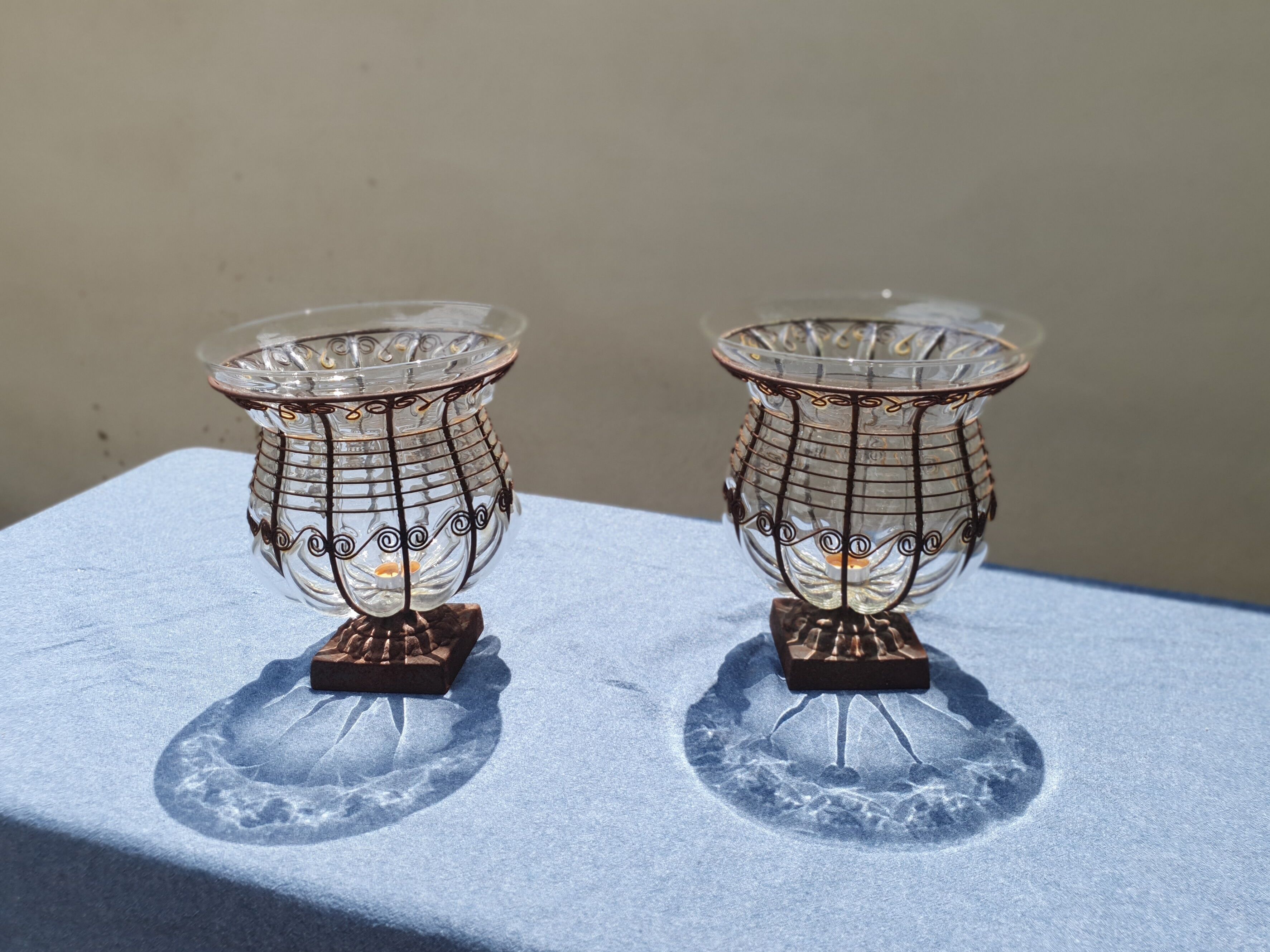 Pair of Medici lantern vases