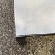 VINTAGE 1970 RECTANGULAR COFFEE TABLE BLACK SMOKED GLASS BROWN
