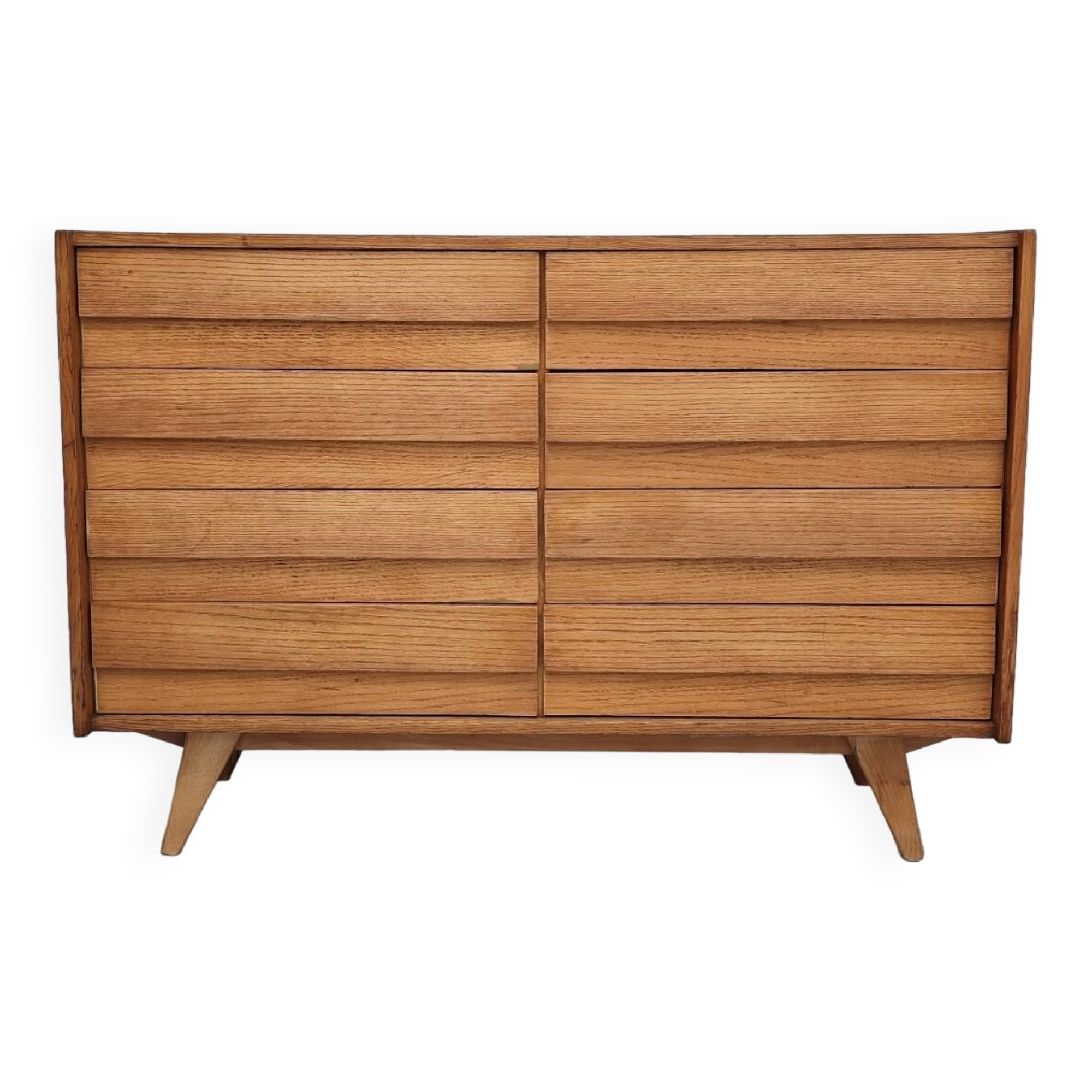 U-453 dub chest of drawers by Jiri Jiroutek for Interier Praha 1960