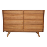 U-453 dub chest of drawers by Jiri Jiroutek for Interier Praha 1960