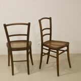 Pair of bistro chairs with canework. Ref Brunelle