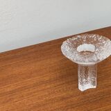 Olympics glass candle holder by Lars Hellsten for Orrefors, Sweden, 1984