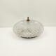 Vintage round ceiling lamp in glass and brass – Diameter 30 cm
