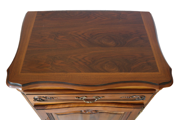 Confiturier en noyer vintage style Louis XV