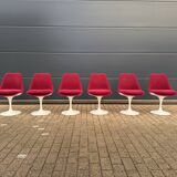 6 original vintage Knoll Tulip chairs by Eero Saarinen