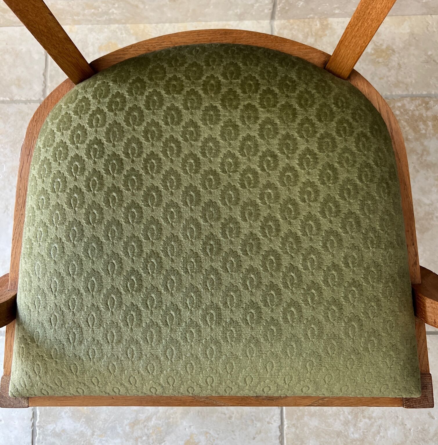 Paire de fauteuils Baptistin Spade 1940 en chêne clair