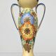 Amphora Vase Ceramic Gouda Holland - Rubens hand painted flower motif - Model 1035