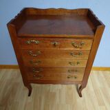 Old oak silversmith cabinet