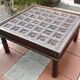 Colonial-style wooden square coffee table