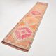 3x13 Soft Orange Wool Runner Rug, Traditional Nomadic Weave, 83x392Cm