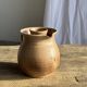 Vintage brutalist stoneware pink wine cooler pitcher H19