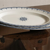 Set of 5 iron earth dishes