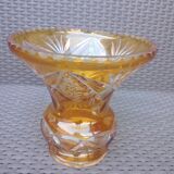 Flared vase of Saint Louis Jaune