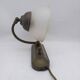 Brass and glass wall light.