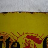Enamel yellow plate "The small Gironde"