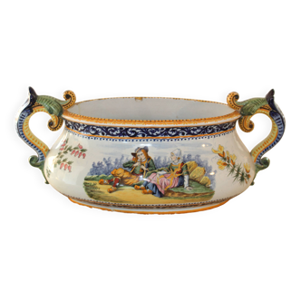 Large earthenware planter HR Quimper