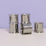 ensemble vintage x6 porte-serviettes chromés