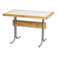 Metal and pine table, La Plagne circa 1960