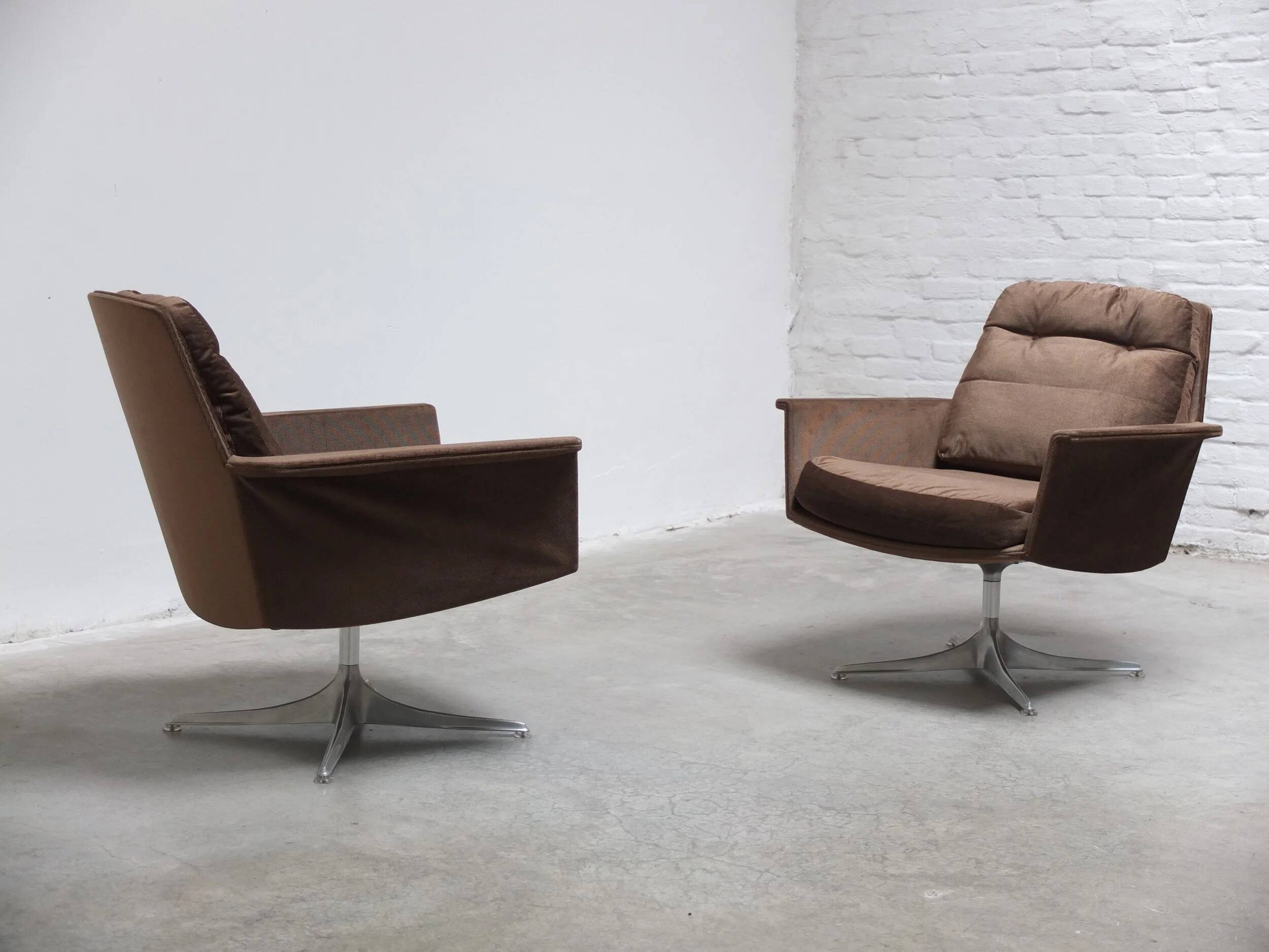 Paire de fauteuils pivotants 'Sedia' par Horst Brüning pour COR, 1972