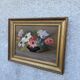 Huile sur bois, bouquet