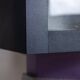 Memphis. Pair of lacquered wood display cabinets. 1980s. LS48071403