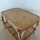 Vintage rattan coffee table from the 70s - organic lines, Riviera spirit.