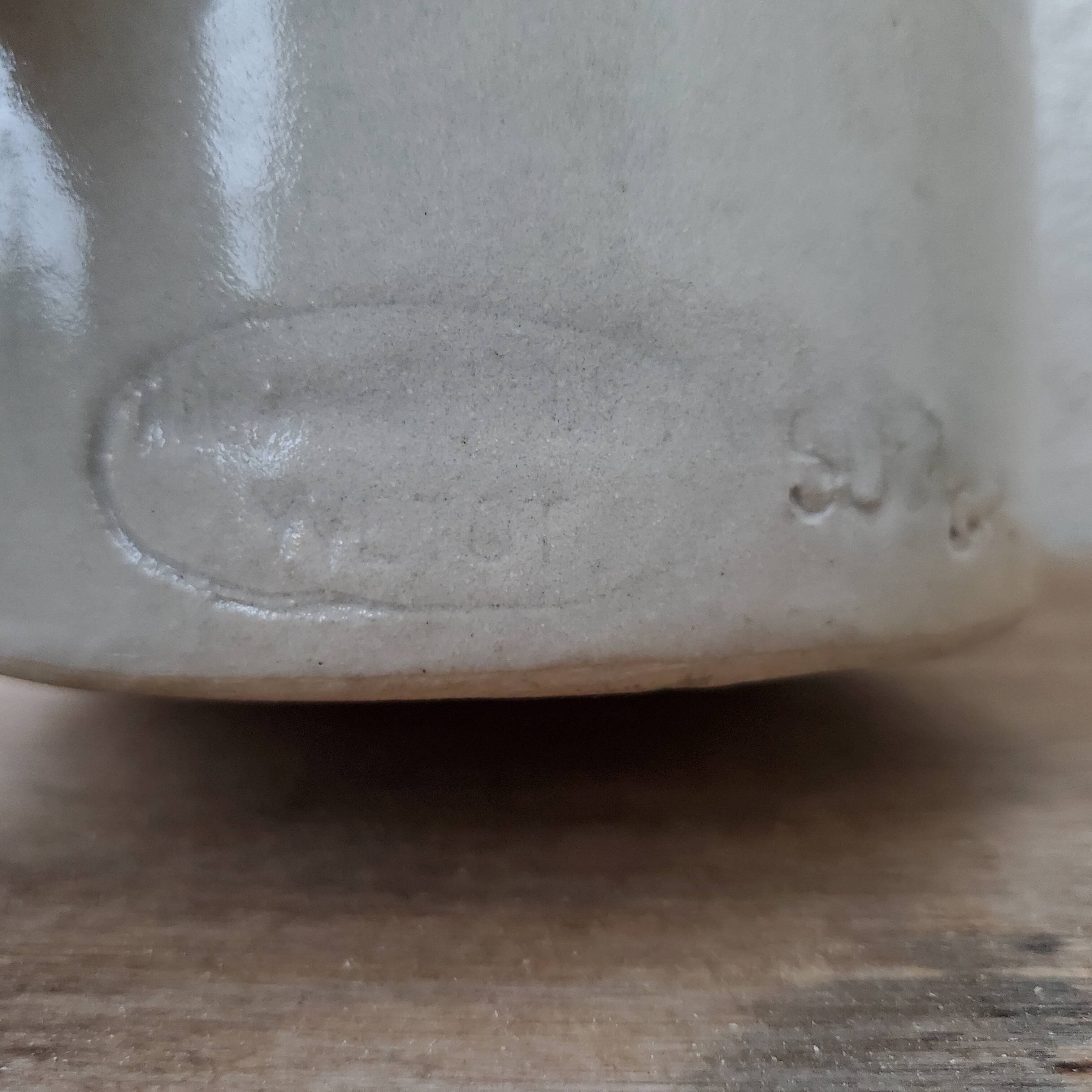 Old Yvetot stoneware mustard pot