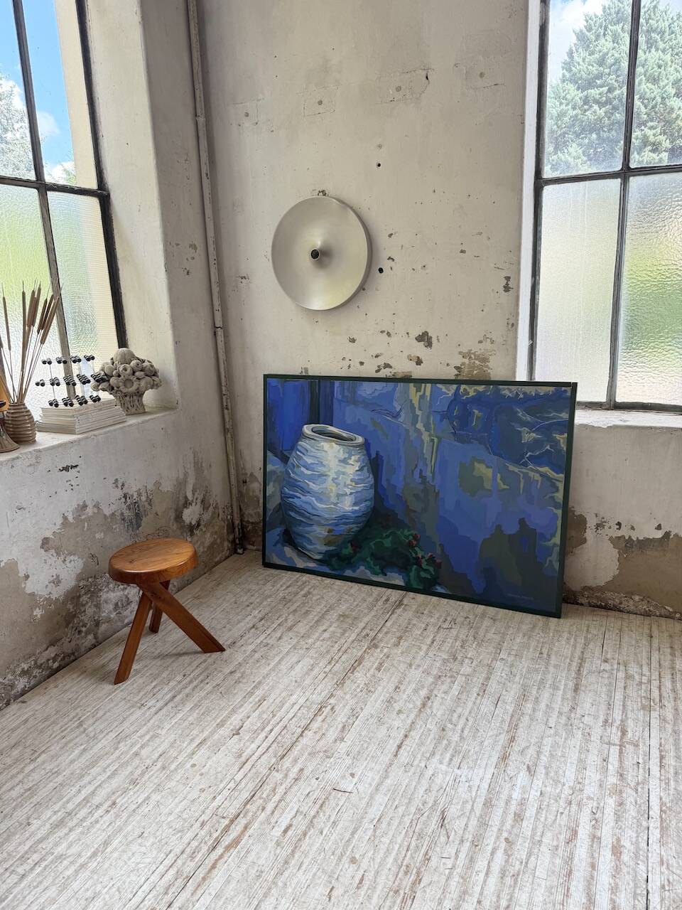 Saunière Audouze XL blue jar painting