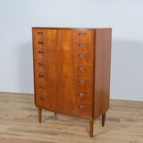Mid-Century teak chest of drawers by Poul Jessen for PMJ Viby, 1960s