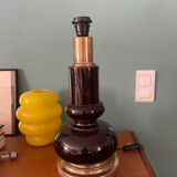 Ceramic and brass lamp foot 70s