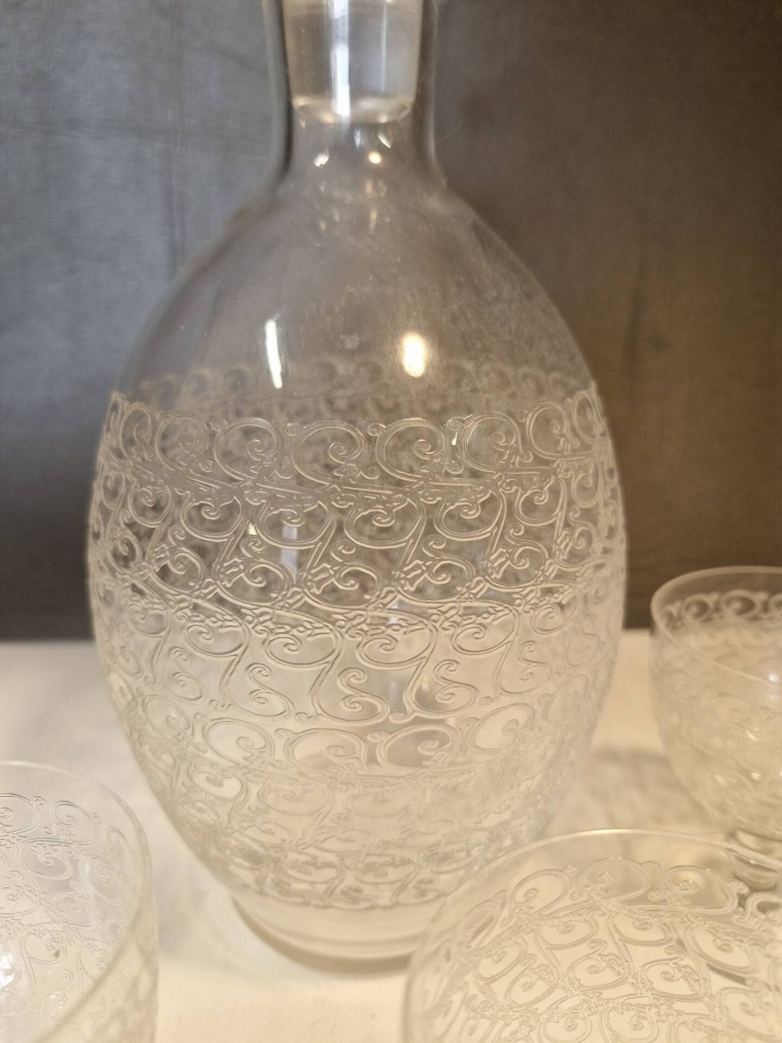 Carafe et verres Baccarat