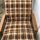 Vintage Scandinavian style armchairs in tartan fabric from the 60s