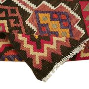 Turkish Handwoven Vintage Herki Kilim 80 cm x 350 cm