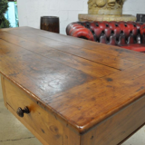 Old flat desk in cherry
