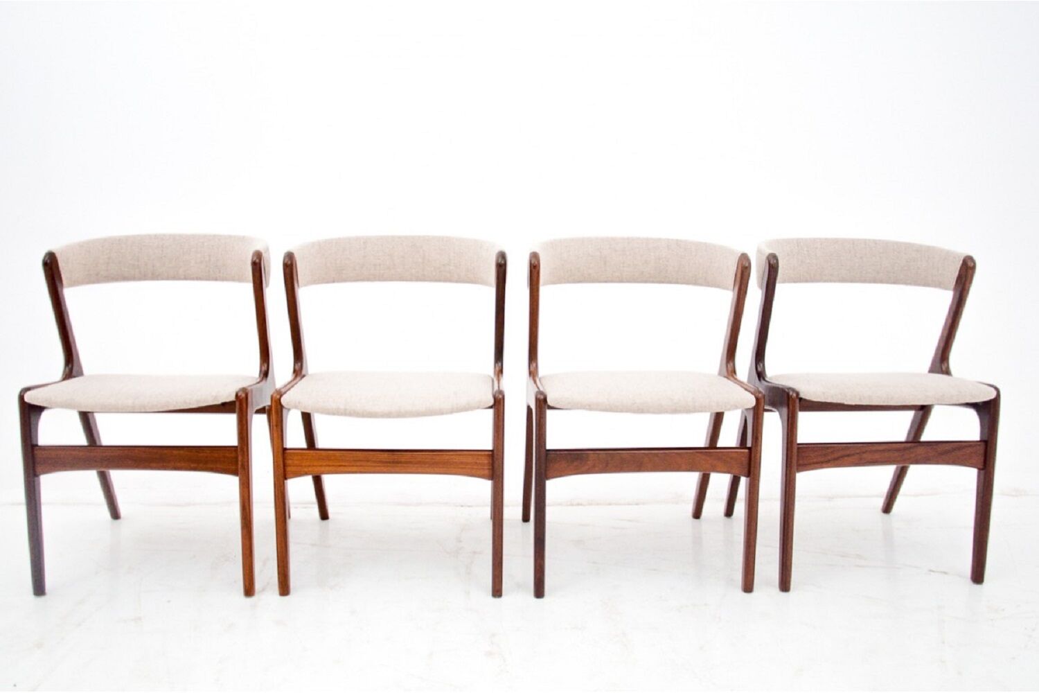 Dining chairs, T21 Fire model, Korup Stolefabrik, Denmark, 1960s