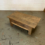 Rustic chestnut farmhouse coffee table