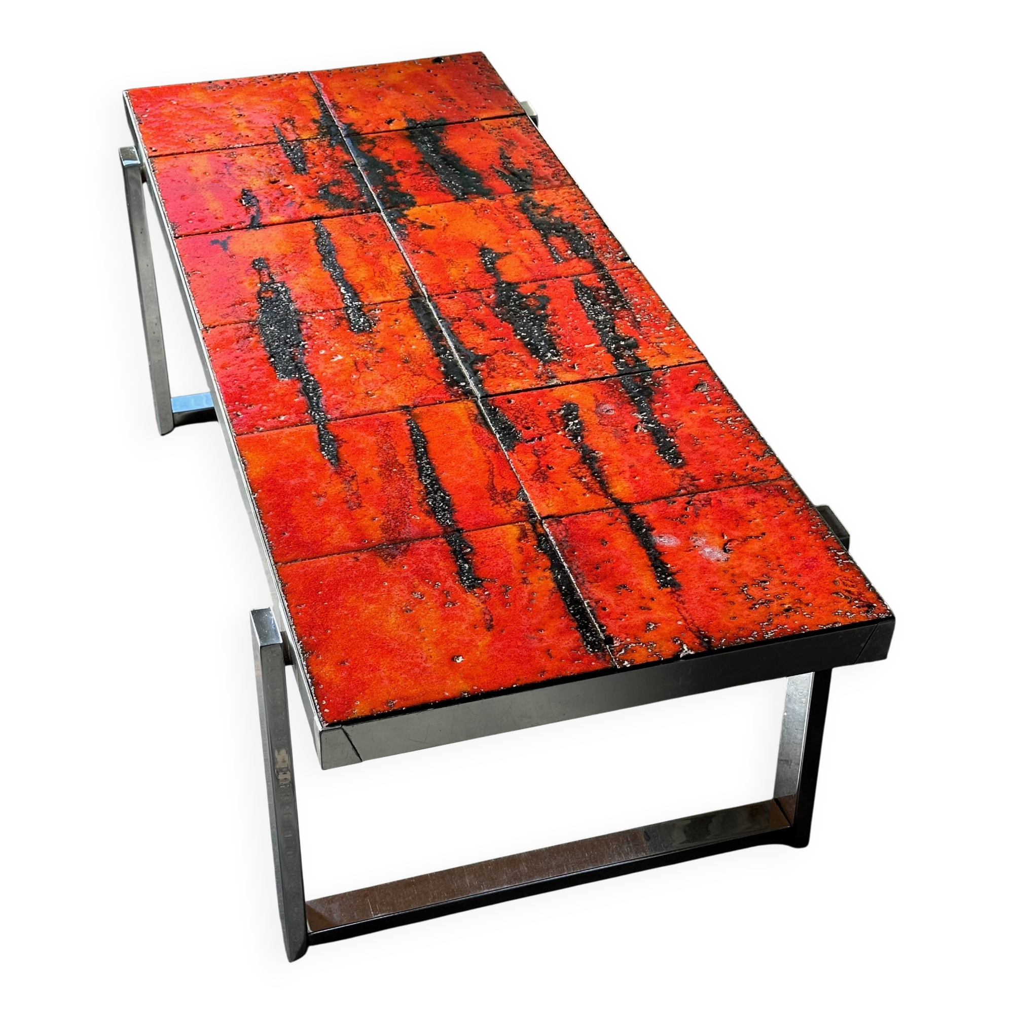 De Nisco 1970s Fat lava coffee table
