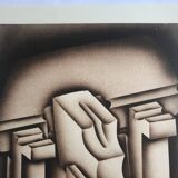 Set of 4 original lithographs by Jacques Poli, 1978. The Fire x 4.