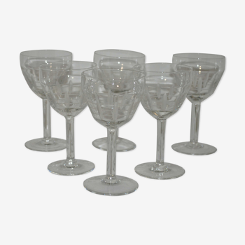 Lot of 6 vintage of the 1930s stemware