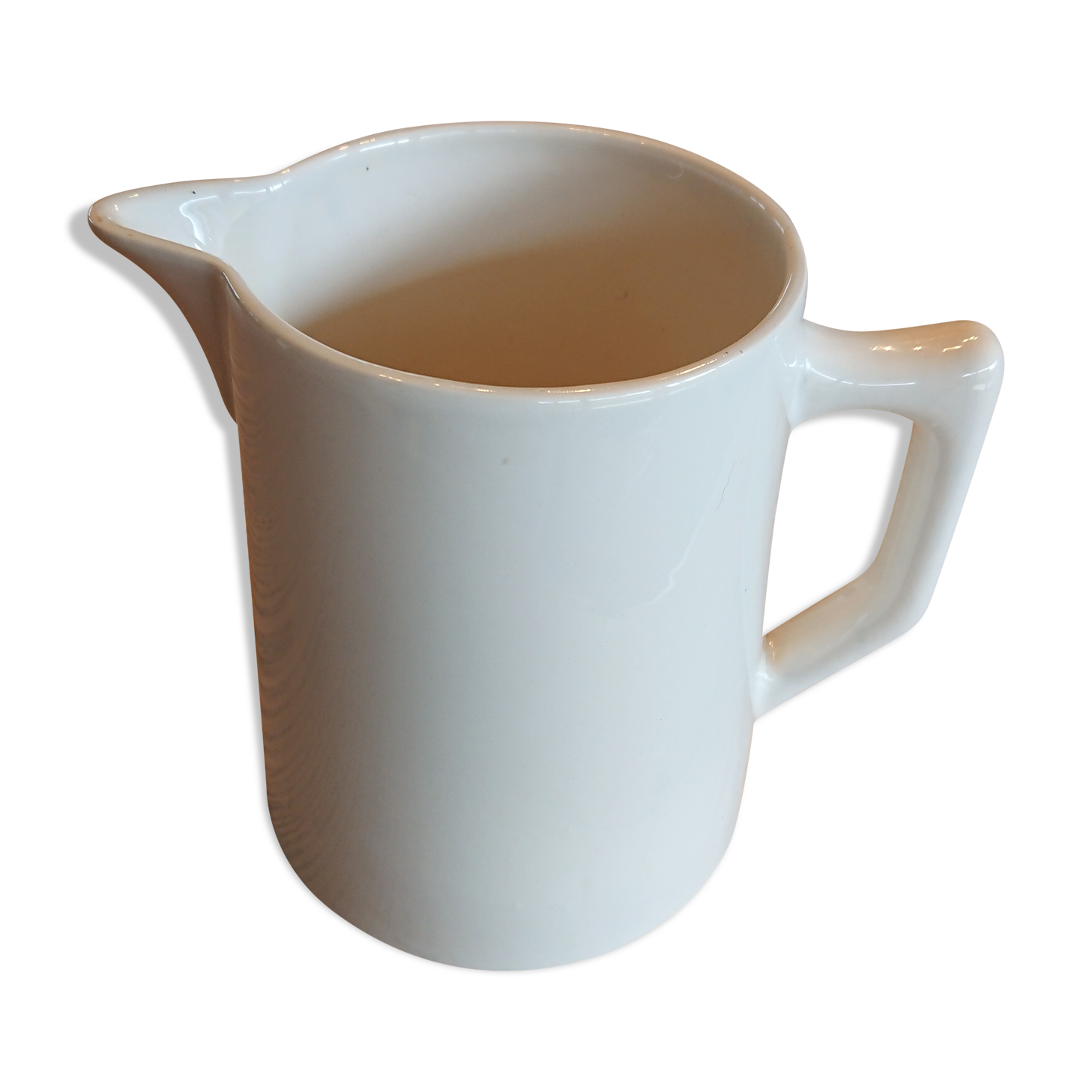 Digoin Sarreguemines antique pitcher in earthenware