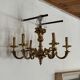 Golden chandelier with 6 branches